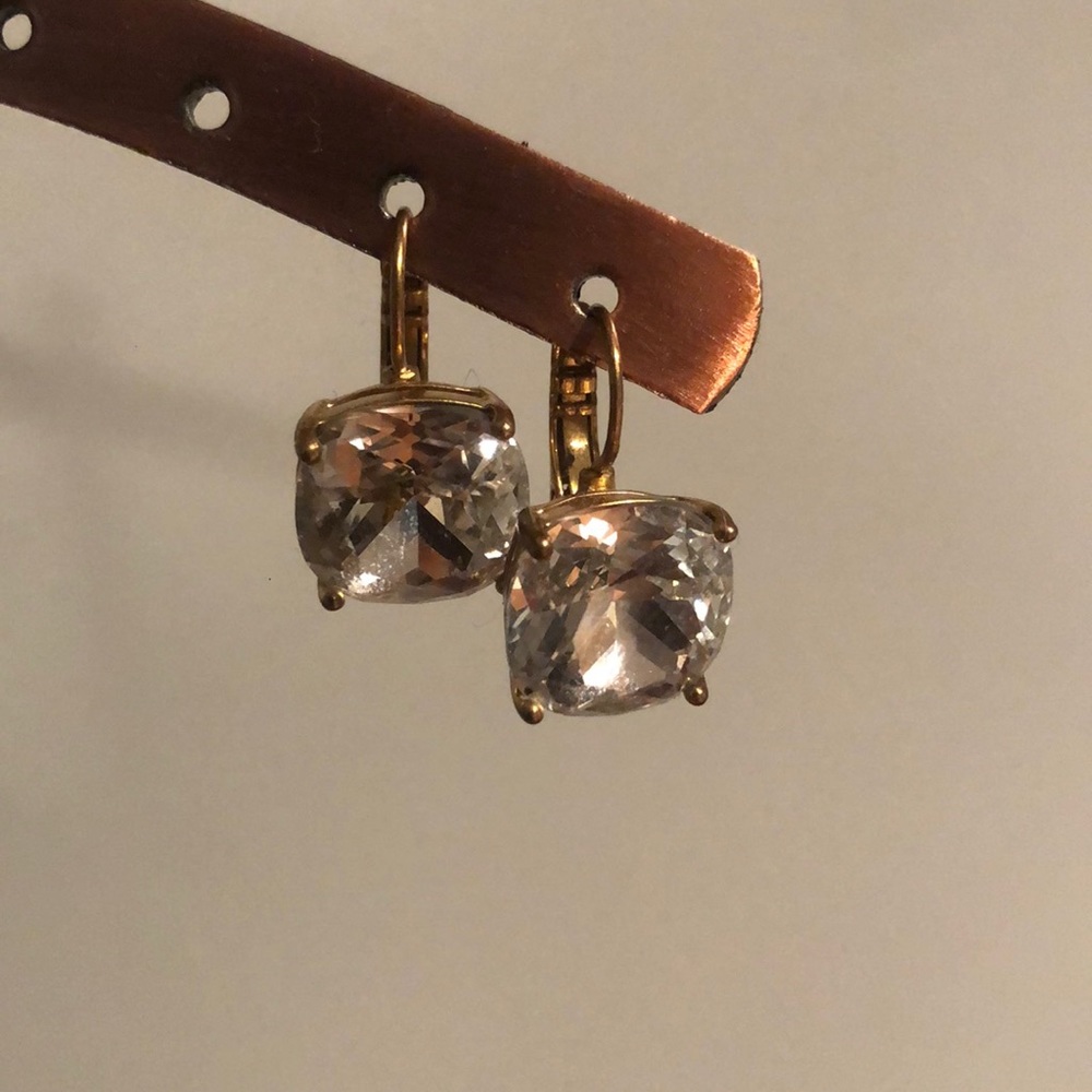 Gold cubic zirconium earrings